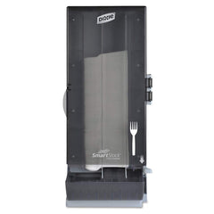Dixie - Paper & Plastic Cups, Plates, Bowls & Utensils; Breakroom Accessory Type: Cutlery Bin ; Breakroom Accessory Description: Utensil Dispensers-Tower-Fork ; Color: Smoke - Exact Tooling