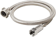 B&K Mueller - 3/8" Compression Inlet, 7/8" Ballcock Outlet, Stainless Steel Toilet Connector - Use with Toilets - Exact Tooling