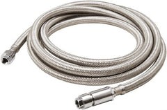B&K Mueller - 1/4" Compression Inlet, 1/4" Compression Outlet, Stainless Steel Icemaker Connector - Use with Ice Makers - Exact Tooling