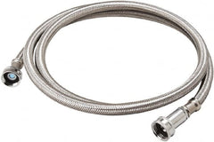 B&K Mueller - 3/4" Hose Inlet, 3/4" Hose Thread Outlet, Stainless Steel Washing Machine Connector - Use with Washer Machines - Exact Tooling