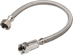 B&K Mueller - 1/2" Compression Inlet, 1/2" FIP Outlet, Stainless Steel Faucet Connector - Use with Faucets - Exact Tooling