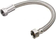 B&K Mueller - 1/2" FIP Inlet, 1/2" FIP Outlet, Stainless Steel Faucet Connector - Use with Faucets - Exact Tooling