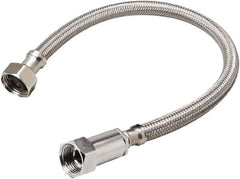 B&K Mueller - 3/8" Compression Inlet, 1/2" FIP Outlet, Stainless Steel Faucet Connector - Use with Faucets - Exact Tooling