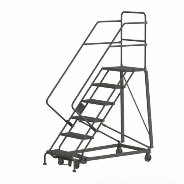 TRI-ARC - Rolling & Wall Mounted Ladders & Platforms Type: Stairway Slope Ladder Style: Rolling Safety Ladder - Exact Tooling
