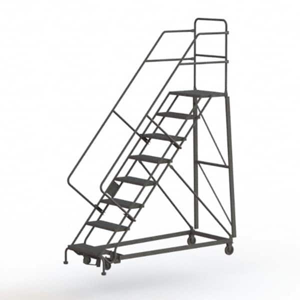 TRI-ARC - Rolling & Wall Mounted Ladders & Platforms Type: Stairway Slope Ladder Style: Rolling Safety Ladder - Exact Tooling