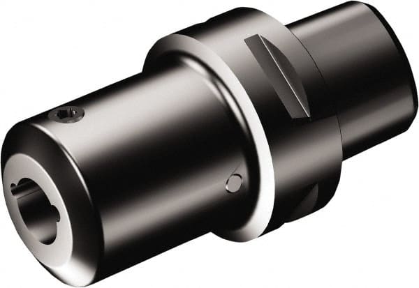 Sandvik Coromant - C6;5 System Size, Modular Tool Holding System Adapter - 95mm Projection, 22mm Body Diam, 133mm OAL, Through Coolant - Exact Tooling