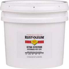Rust-Oleum - 2 Gal Pail Super Light Gray Epoxy Floor Coating - 100 Sq Ft/Gal Coverage, <100 g/L g/L VOC Content, Low Odor & Low VOC - Exact Tooling