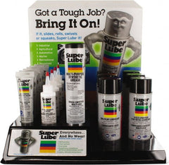 Synco Chemical - 4 oz, 3 oz, 11 oz & 14.1 oz Display Synthetic Lubricant - Translucent, Food Grade - Exact Tooling