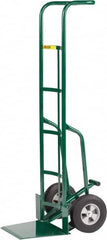 Little Giant - 800 Lb Capacity 60" OAH Hand Truck - Continuous Handle, Steel, Solid Rubber Wheels - Exact Tooling
