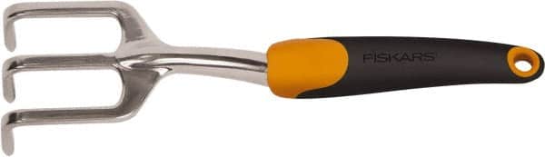 Fiskars - Handheld Cultivator - 6" Plastic Overmold Handle, Cast Aluminum Blade, 12" OAL - Exact Tooling