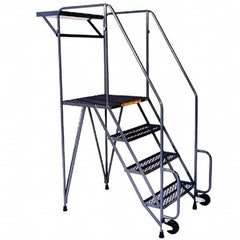 Ballymore - Rolling & Wall Mounted Ladders & Platforms Type: TiltNRoll Rolling Ladder Style: Tip-N-Roll Mobile Ladder - Exact Tooling
