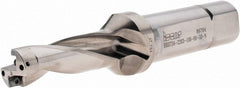 Iscar - 2.2" Max Drill Depth, 3xD, 47/64" Diam, Indexable Insert Drill - 1" Shank Diam, Straight Shank - Exact Tooling