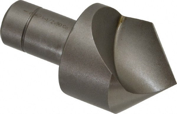 Keo - 1-1/2" Head Diam, 3/4" Shank Diam, 1 Flute 90° Cobalt Countersink - Exact Tooling