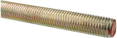 Value Collection - 3/4-10 UNC (Coarse), 3' Long, Alloy Steel Threaded Rod - Yellow Zinc-Plated Finish, Right Hand Thread - Exact Tooling