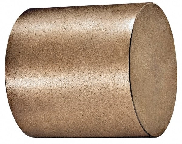 Made in USA - 1-1/8 Inch Diameter x 6-1/2 Inch Long, Oil Impregnated Bronze Round Rod - Alloy SAE 841 - Exact Tooling