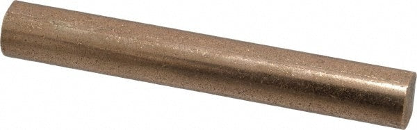 Made in USA - 3/8 Inch Diameter x 3 Inch Long, Oil Impregnated Bronze Round Rod - Alloy SAE 841 - Exact Tooling