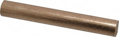 Made in USA - 3/8 Inch Diameter x 3 Inch Long, Oil Impregnated Bronze Round Rod - Alloy SAE 841 - Exact Tooling