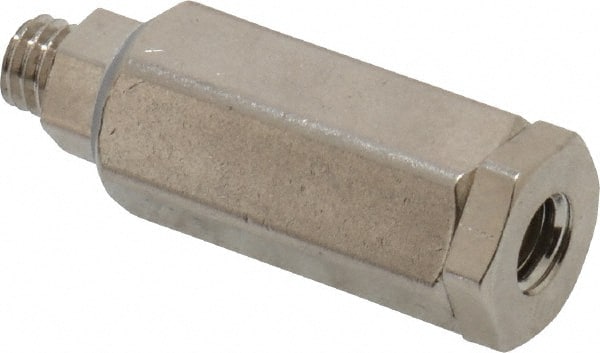 Specialty Mfr - 10-32 Male x Female Universal Check Valve - 0.06 CV Rate, 2.5 CFM, 150 Max psi - Exact Tooling