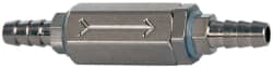 Specialty Mfr - 1/8" Barb x Barb Universal Check Valve - 0.06 CV Rate, 2.5 CFM, 150 Max psi - Exact Tooling