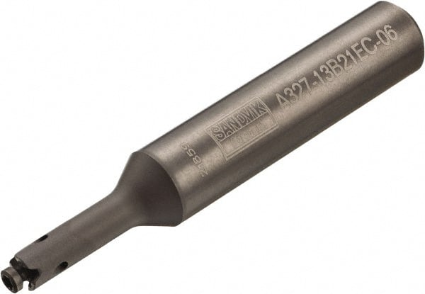 Sandvik Coromant - CoroMill 327 5/8" Weldon Shank Milling Tip Insert Holder & Shank - 54.22mm Projection, 0.4724" Neck Diam, 12 Neck Thread, 12mm Nose Diam, 124.22mm OAL, Steel A327-xxB Tool Holder - Exact Tooling