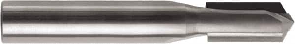 RobbJack - 3/16" Diam, 3/16" Shank Diam, 7/16" Length of Cut, 2 Flute Drill Point End Straight Router Bit - 2" Overall Length, Right Hand Cut, Solid Carbide - Exact Tooling