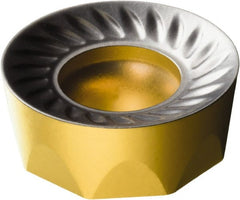 Sandvik Coromant - RCKT1606M0 PM Grade 4330 Carbide Milling Insert - TiCN/Al2O3/TiN Coated, 1/4" Thick, 16mm Inscribed Circle - Exact Tooling