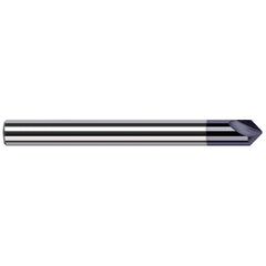 Harvey Tool - 60° 1/4" Diam 2-1/2" OAL Tip Radius Engraving Cutters - Exact Tooling