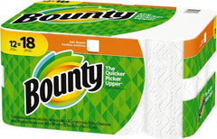 Bounty - Perforated Roll of 2 Ply White Paper Towels - 11" Wide - Exact Tooling