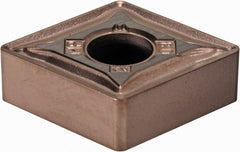 Kennametal - CNMG432 MP Grade KCM15B Carbide Turning Insert - TiOCN Finish, 80° Diamond, 1/2" Inscr Circle, 3/16" Thick, 1/32" Corner Radius - Exact Tooling