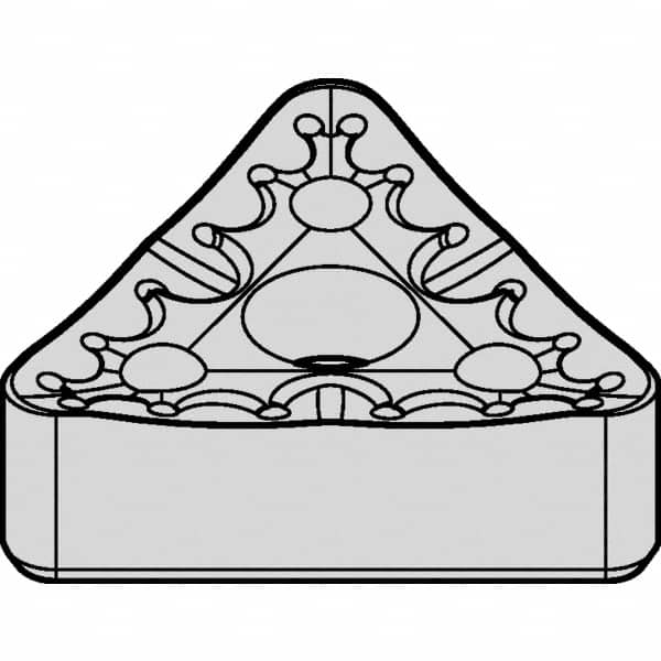 Kennametal - TNMM666 MR Grade KCP25B Carbide Turning Insert - TiOCN Finish, 60° Triangle, 3/4" Inscr Circle, 3/8" Thick, 3/32" Corner Radius - Exact Tooling