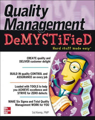 McGraw-Hill - QUALITY MANAGEMENT DEMYSTIFIED Handbook, 1st Edition - by Sid Kemp, McGraw-Hill, 2006 - Exact Tooling