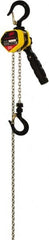 Ingersoll-Rand - 1,650 Lb Lifting Capacity, 5' Lift Height, Mini-Ratchet Lever Hoist - Made from Chain, 65 Lb Avg Pull to Lift Rated Load, 1 Chain - Exact Tooling