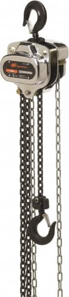 Ingersoll-Rand - 11,000 Lb Lifting Capacity, 20' Lift Height, Hand Hoist - Made from Chain, 187' Overhaul to Lift 1', 2 Chains - Exact Tooling