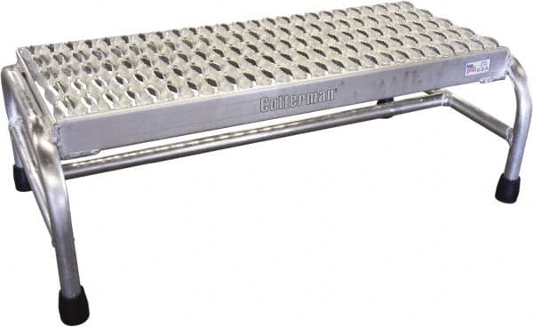 Cotterman - 12" 1 Step Stand - Step Platform, 500 Lb Capacity, 12" Platform Height, 31" Base Width x 12" Base Depth, Grip Strut - Exact Tooling