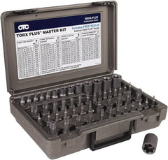 OTC - 53 Piece 1/4, 3/8 & 1/2" Drive Torx Bit Socket Set - T6 to T70 Torx, Comes in Plastic Case - Exact Tooling