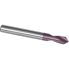 Magafor - 14mm Body Diam, 90°, 75mm OAL, Solid Carbide Spotting Drill - Exact Tooling