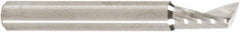 Amana Tool - 3/16" Cutting Diam x 3/8" Length of Cut, 1 Flute, Upcut Spiral Router Bit - Uncoated, Right Hand Cut, Solid Carbide, 1-1/2" OAL x 3/16" Shank Diam, 20° Helix Angle - Exact Tooling