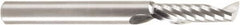 Amana Tool - 1/4" Cutting Diam x 7/8" Length of Cut, 1 Flute, Upcut Spiral Router Bit - Uncoated, Right Hand Cut, Solid Carbide, 2-1/2" OAL x 1/4" Shank Diam, 30° Helix Angle - Exact Tooling