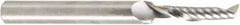 Amana Tool - 3/16" Cutting Diam x 7/8" Length of Cut, 1 Flute, Upcut Spiral Router Bit - Uncoated, Right Hand Cut, Solid Carbide, 2-1/2" OAL x 1/4" Shank Diam, 30° Helix Angle - Exact Tooling