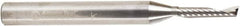Amana Tool - 1/8" Cutting Diam x 5/8" Length of Cut, 1 Flute, Upcut Spiral Router Bit - Uncoated, Right Hand Cut, Solid Carbide, 2-1/2" OAL x 1/4" Shank Diam, 20° Helix Angle - Exact Tooling