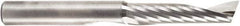 Amana Tool - 3/8" Cutting Diam x 1-5/8" Length of Cut, 1 Flute, Upcut Spiral Router Bit - Uncoated, Right Hand Cut, Solid Carbide, 3-1/2" OAL x 3/8" Shank Diam, 30° Helix Angle - Exact Tooling