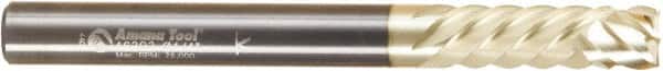 Amana Tool - 1/4" Cutting Diam x 2-1/2" Length of Cut, 6 Flute, Compression Spiral Router Bit - Zirconium Coated, Right Hand Cut, Solid Carbide, 2-1/2" OAL x 1/4" Shank Diam, Assorted Router Styles, 20° Helix Angle - Exact Tooling