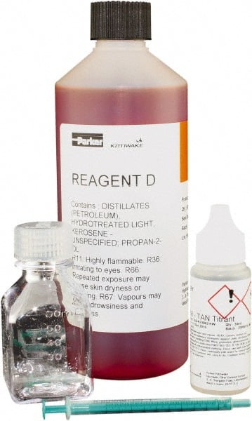 Parker - 1ppm Display Resolution, Oil Check Monitor Acid Number Test Kit - Measurement Ranges: TAN: 0-3, Viscostick: Go/No-Go, Insolubles: Qualitative, TBN: 0-80, Water in Oil: 0.02-1%, 200-10, 000ppm, 0-10%, 0-20% - Exact Tooling