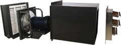 Americraft - 16" Blade, Direct Drive, 1/4 hp, 2,000 CFM, TEFC Exhaust Fan - 5.8/2.9 Amp, 115/230 Volt, Single Phase - Exact Tooling