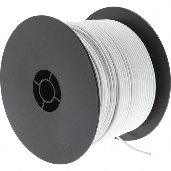 EastPenn - 16 AWG, 500' OAL, Hook Up Wire - White Polyethylene Jacket - Exact Tooling
