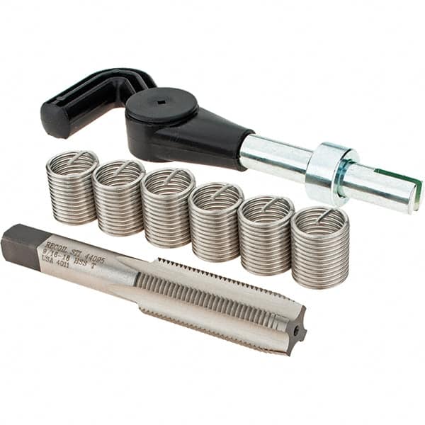 Recoil - Thread Repair Kits Insert Thread Size (Inch): 9/16-18 Includes Drill: No - Exact Tooling