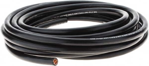 EastPenn - 1/0 Gauge Top Post Cable - Black, 25" Long - Exact Tooling