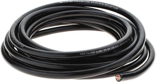 EastPenn - 2/0 Gauge Top Post Cable - Black, 25" Long - Exact Tooling