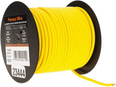 EastPenn - 14 AWG Automotive Plastic Insulated, Single Conductor Wire - 100' Long, Yellow - Exact Tooling