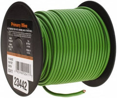 EastPenn - 14 AWG Automotive Plastic Insulated, Single Conductor Wire - 100' Long, Green - Exact Tooling